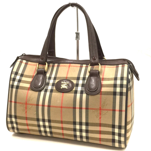 バーバリーズ ノバチェック柄 ボストンバッグ ハンドバッグ レディース メンズ ブランド バッグ Burberrys