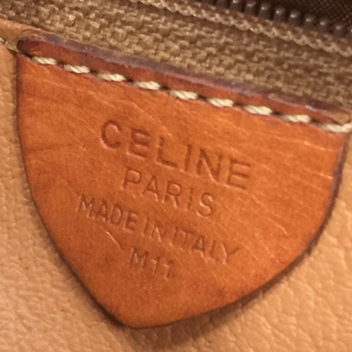 セリーヌ マカダム柄 ショルダーバッグ 斜めがけバッグ 鞄 マグネットボタン ブラウン系 CELINE QH111-33_画像9