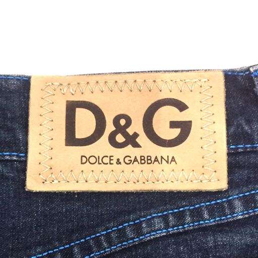 送料360円 D&G ドルチェ&ガッバーナ サイズ 24/38 デニム スカート レディース ブルー ボトムス 同梱NG_画像5