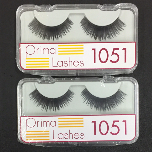 送料360円 新品同様 プリマ・ラッシュ Prima Lashes No.1051 つけま つけまつげ 黒 未開封品 計3点 セット 同梱NG_画像6