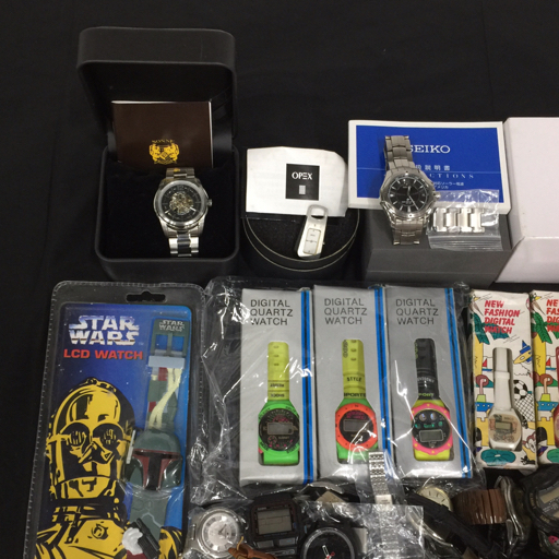 1円 ブローバ クォーツ 腕時計 他 セイコー 7B22-0AA0 電波ソーラー 等 懐中時計 含 まとめ 総重量約5.3kg A21586_画像2