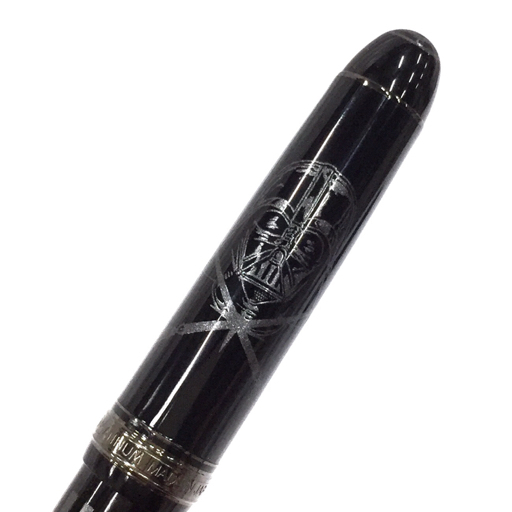 プラチナ 万年筆 スターウォーズ ダースベイダー ペン先14K 細字F カートリッジ式 付属品あり PLATINUM_画像8