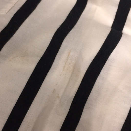  Gianni Versace размер 46 полоса рисунок длинный рукав рубашка с длинным рукавом мужской хлопок tops GIANNI VERSACE