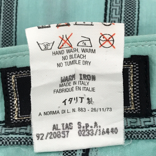 ジャンニヴェルサーチ サイズ 46 ストライプ柄 ロングスリーブ 長袖 シャツ メンズ コットン GIANNI VERSACE_画像6