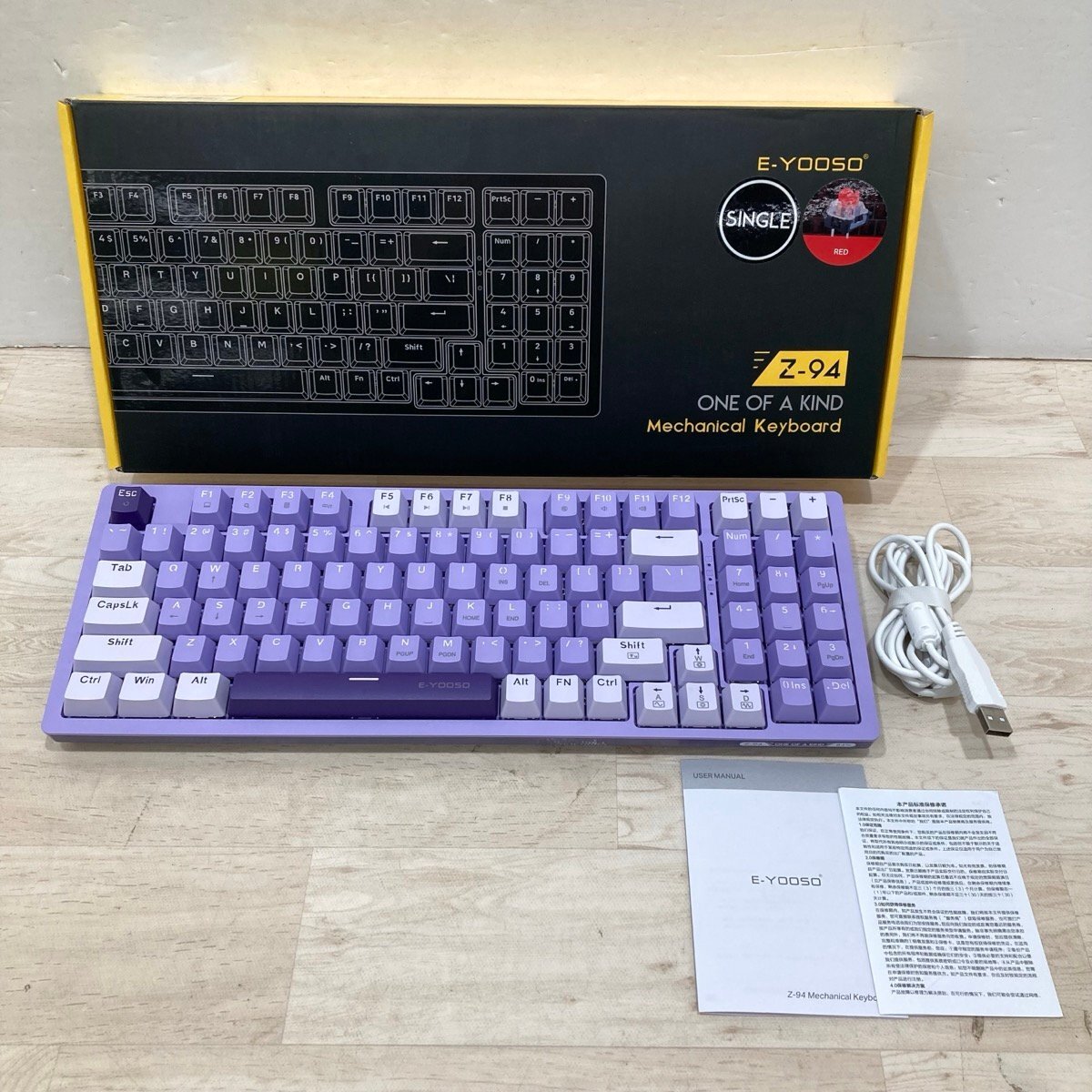 E-YOOSO Z-94 ゲーミングキーボード キーボード[D9145]_画像1