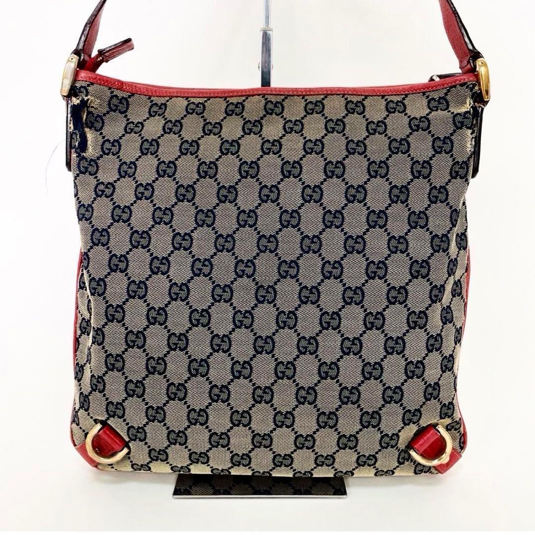 【正規品】GUCCI グッチ ショルダーバッグ GG柄 ベージュ×レッド(GG柄) キャンバス×レザー メンズ レディース ユニセックス_画像3