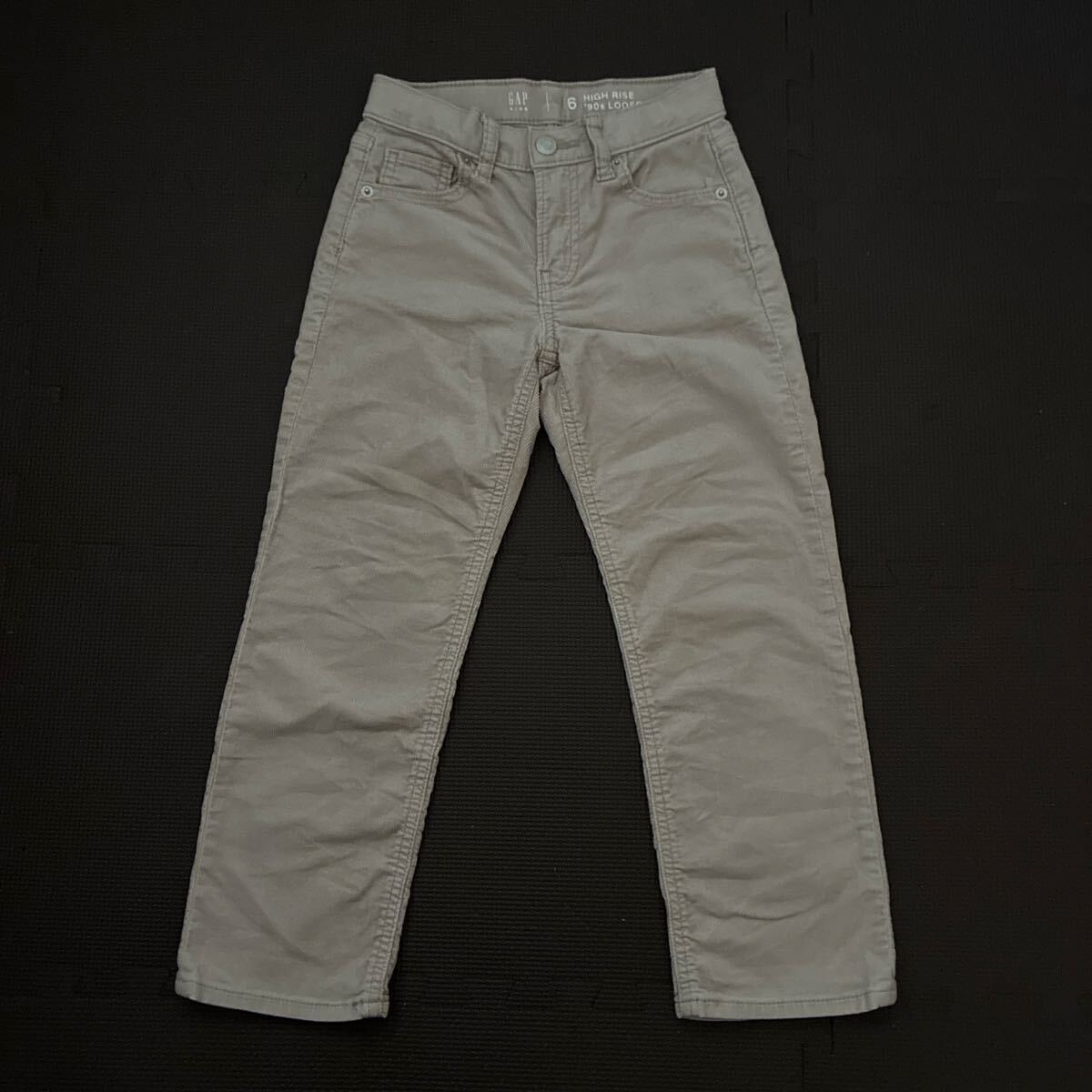 GAP kids ベージュコーデュロイパンツ 6 120_画像1