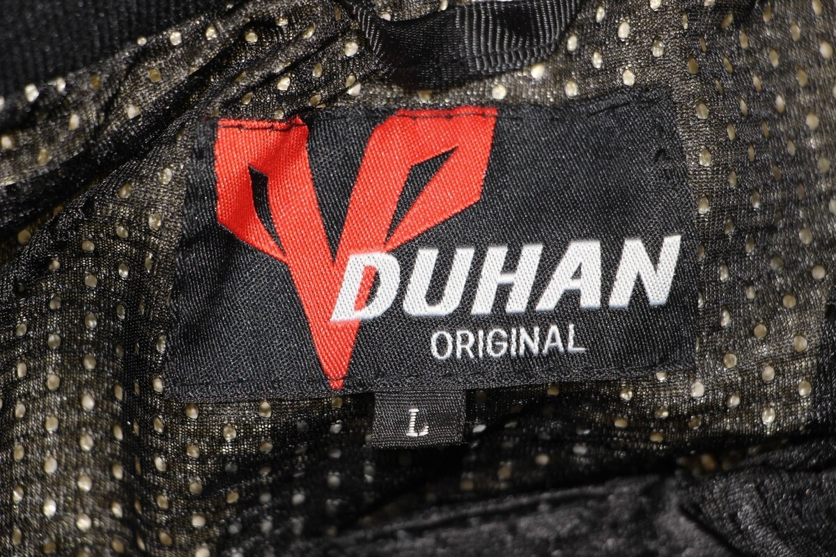 118 k5517 DUHAN ドゥーハン メッシュライダースジャケット プロテクター入 サイズL 中古品_画像3