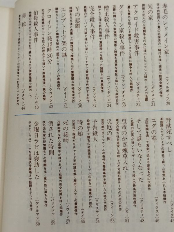 460-C26/世界の推理小説総解説 増補版/中島河太郎・権田萬治/自由国民社_画像3