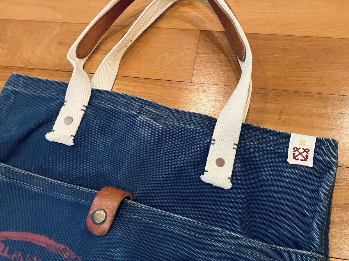 未使用品　希少　ビンテージ加工　ラルフローレン　ラグビートートバッグ　Rugby RL_画像2