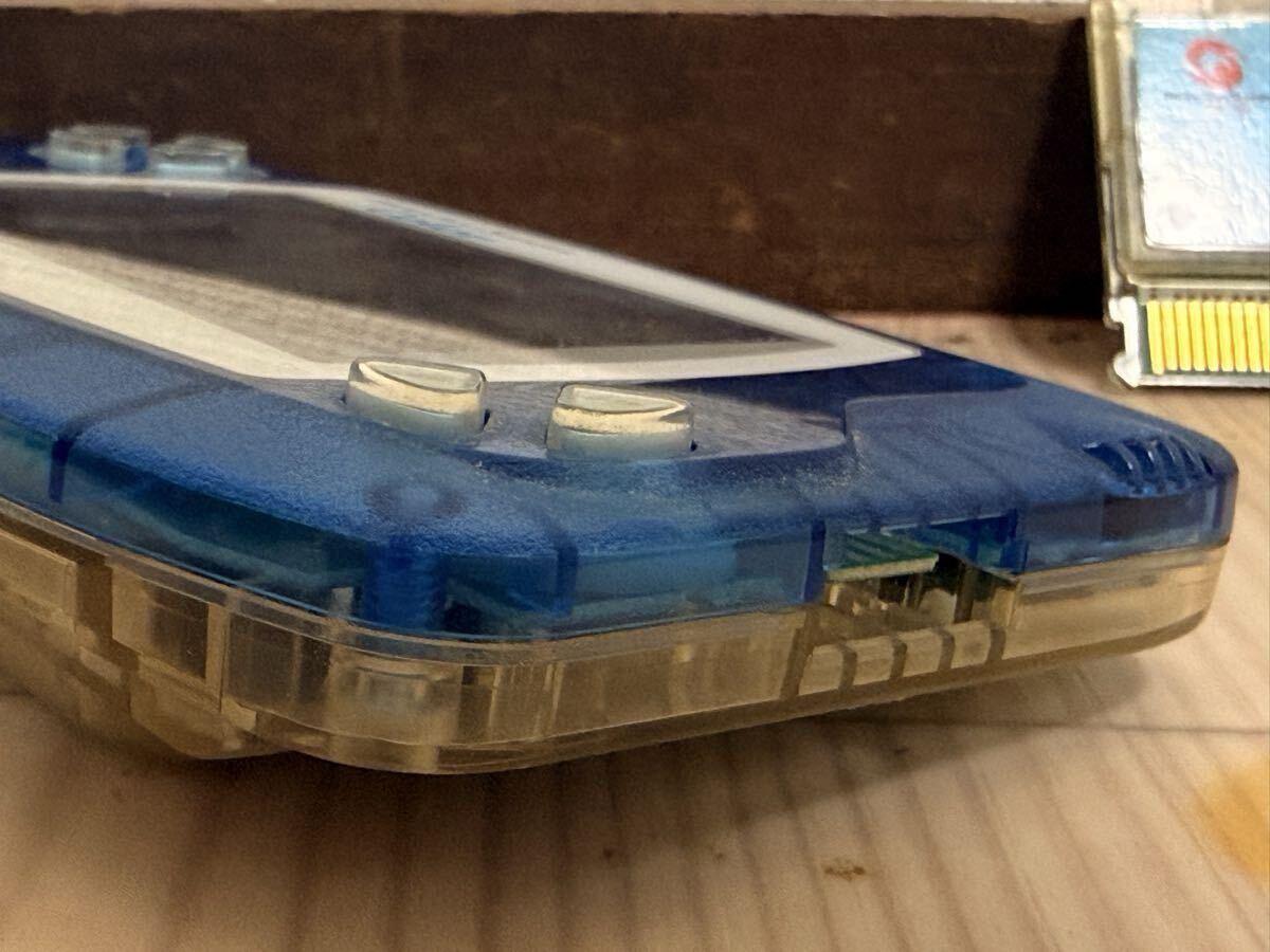 バンダイ　ワンダースワン Color 本体 クリスタルブルー WSC-001 ケロリンカンカセット付き　動作品_画像6