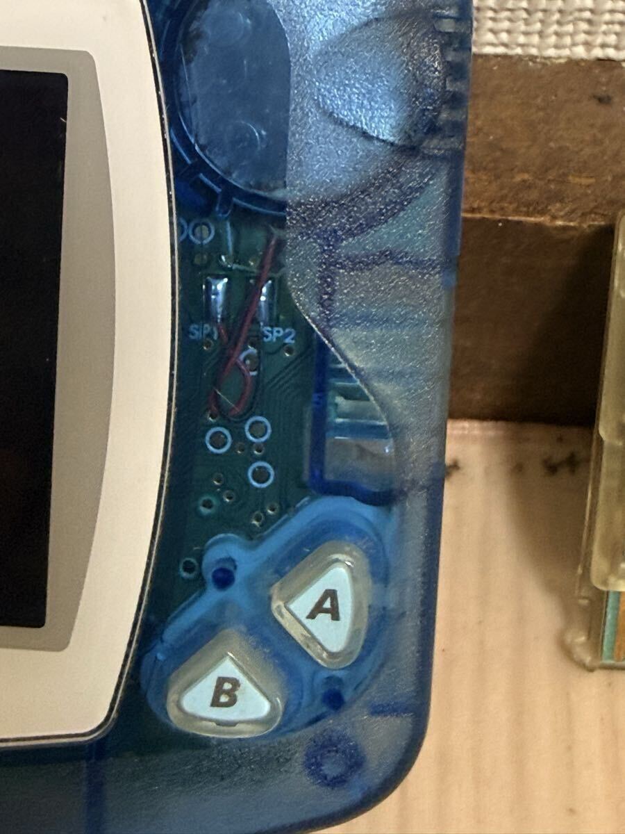 バンダイ　ワンダースワン Color 本体 クリスタルブルー WSC-001 ケロリンカンカセット付き　動作品_画像5