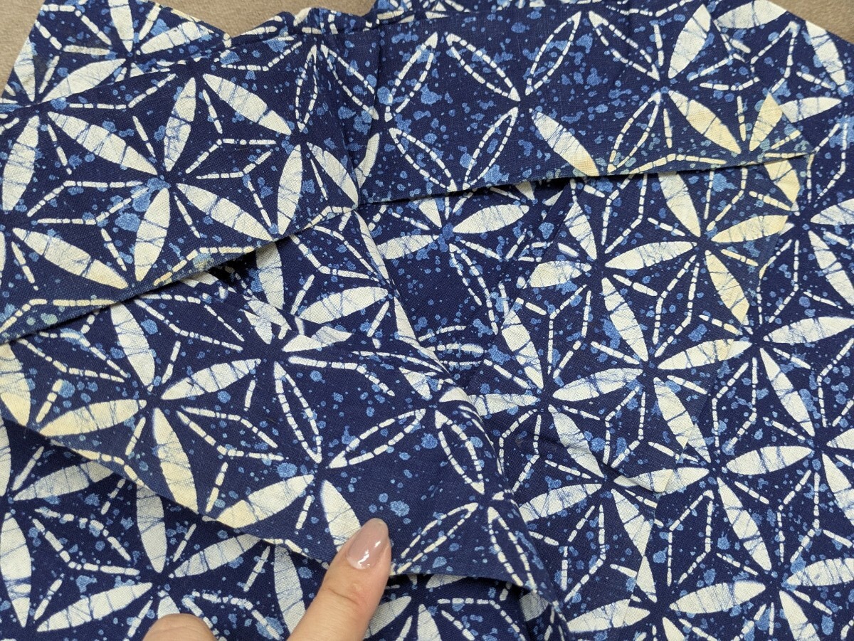 浴衣 ゆかた 5枚 まとめ売り 和柄 花柄 扇子 レトロ柄 着物 和装 和服 リメイク 中古品 コレクション 夏祭り 奈良発_画像2