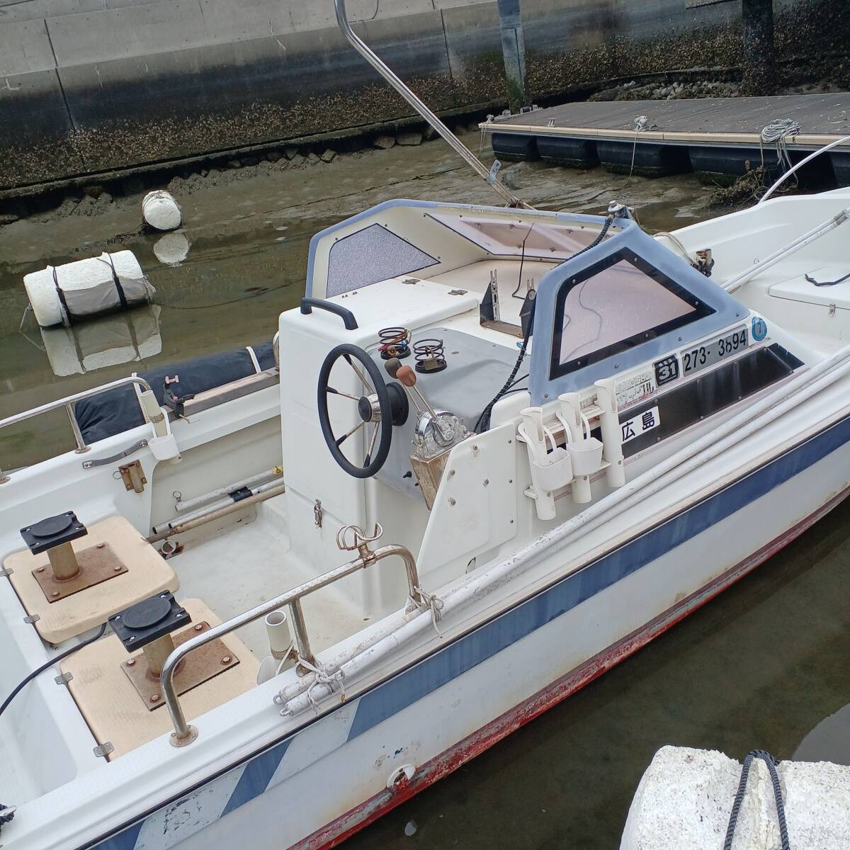 売り切り！◆ヤマハ　UF-20(ER7)◆全長5.38m　幅1.95m　深さ0.87m◆船外機　ヤマハ　6H5(50D)　50.0PS　2スト◆実働♪_画像5