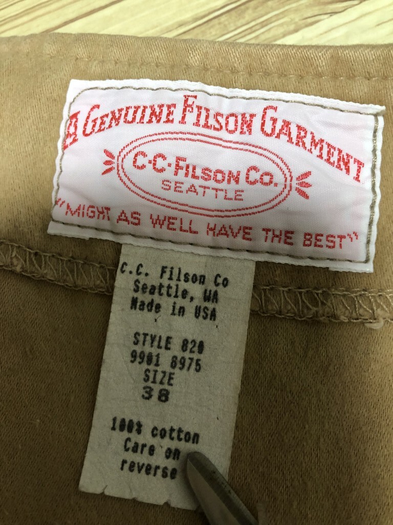 USA製◆FILSON GARMENT "MOLESKIN VEST" ベスト サイズ38 フィルソン_画像7