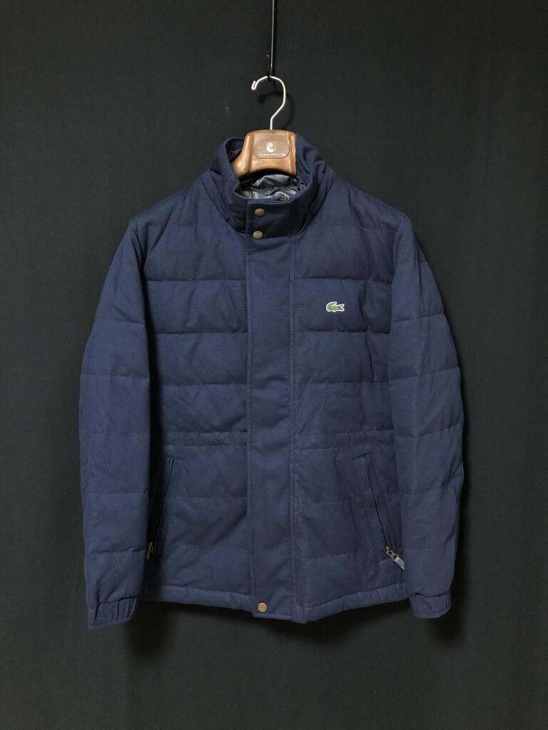 定価42900円　未使用◆LACOSTE ラコステ ダウンジャケット BH320E コットン ピケ サイズ3 M _画像1