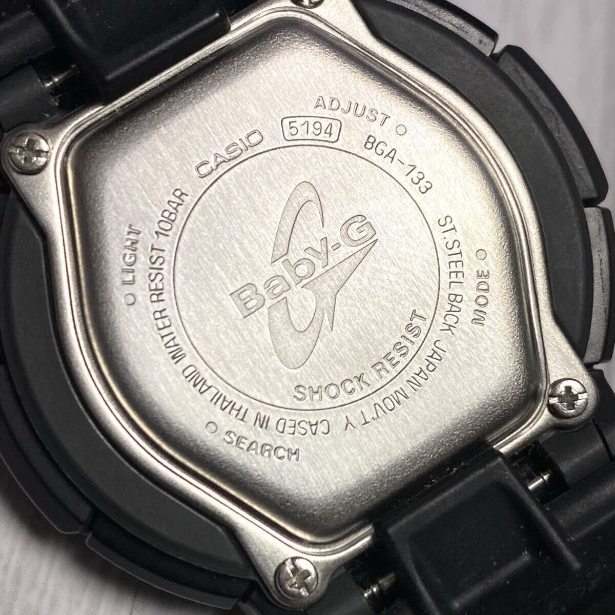 新品電池　稼動品　極美品　CASIO カシオ Baby-G 腕時計 アナデジ ベビージー クオーツ ブラック BABY-G_画像4