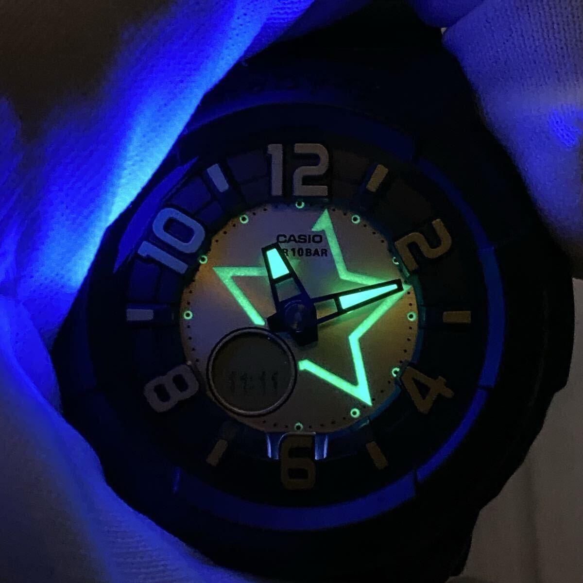 新品電池　稼動品　極美品　CASIO カシオ Baby-G 腕時計 アナデジ ベビージー クオーツ ブラック BABY-G_画像5