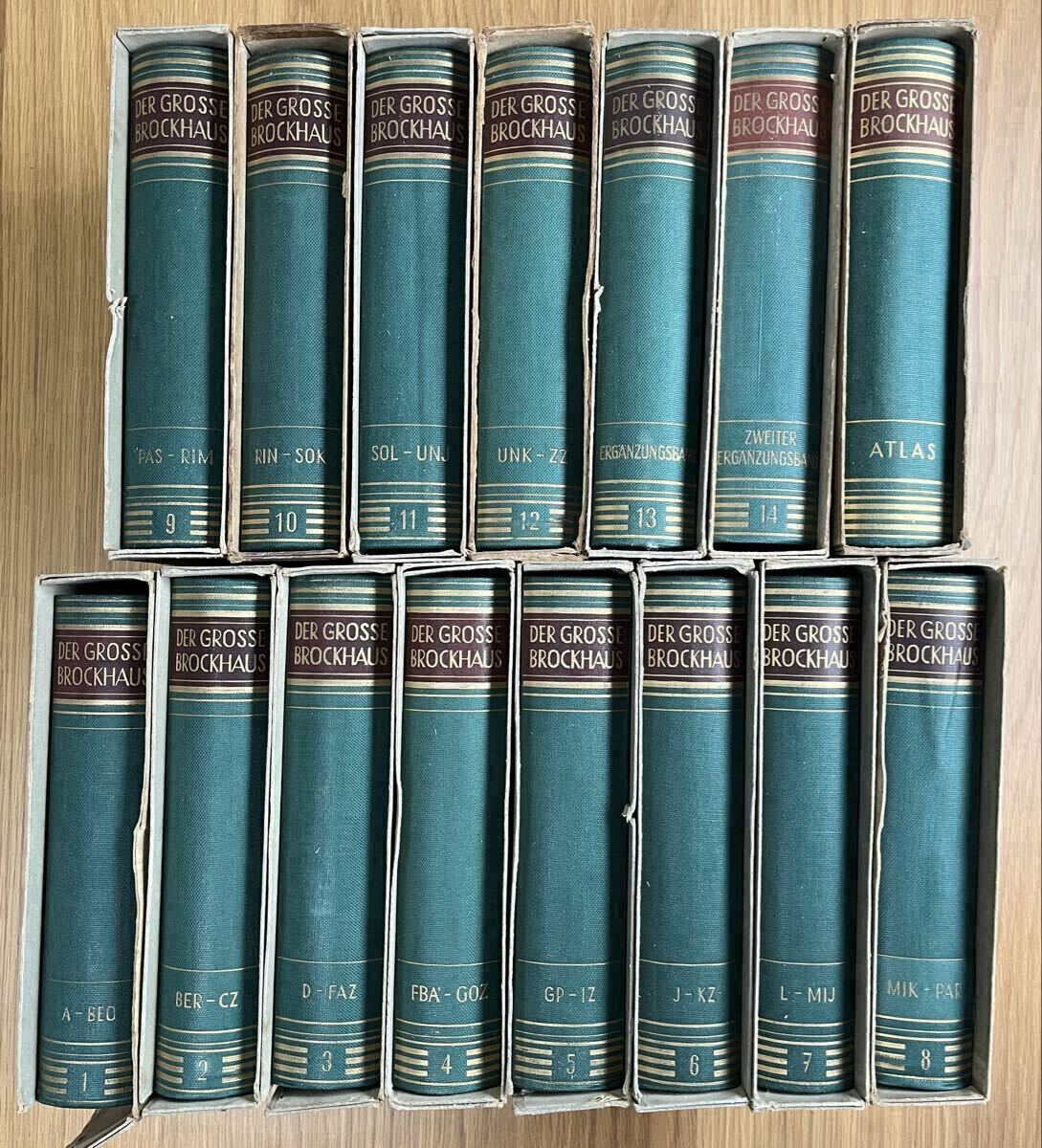 k1011-2 DER GROSSE BROCKHAUS. входить все 15 шт. / блок house энциклопедия / классика немецкий язык / битва после Германия история / map версия * фотография большое количество