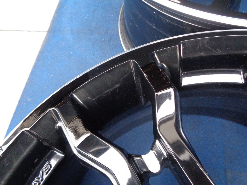 [ включая доставку ]* RAYS CROSS SLEEKERS T6 * 7.5J/+45 PCD 114.3 * C-HR Yaris Cross CX-3 leaf и т.п. * 4 шт. комплект * черный *