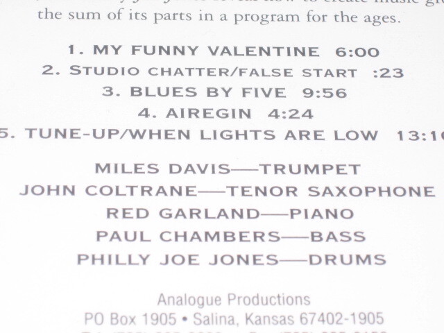 Analogue Productions SACD★マイルス・デイヴィス★COOKIN'★MILES DAVISの画像3