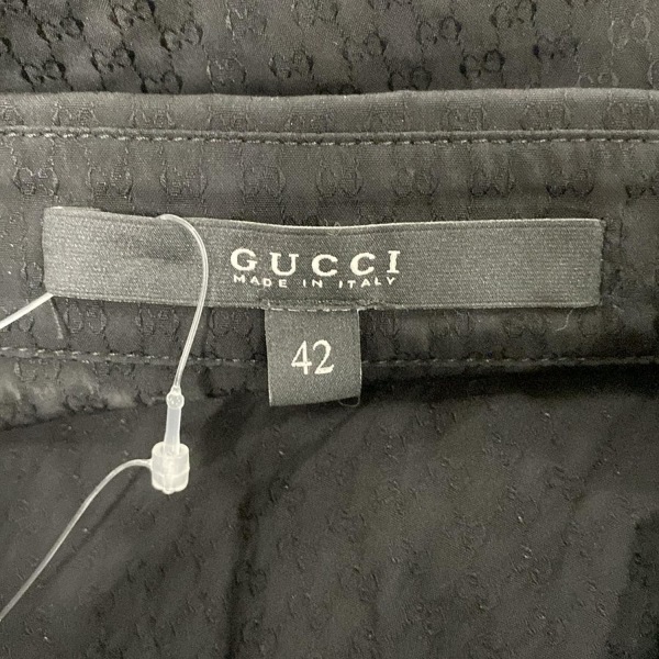 グッチ GUCCI 長(zhǎng)袖シャツブラウス サイズ42 M 228300ZU055 - 黒 レディース 美品 トップス
