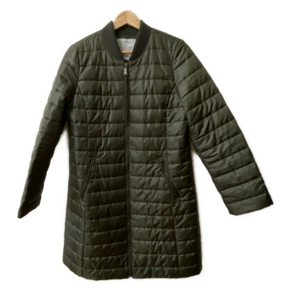 ネミカ NEMIKA/NEMIKA by Leilian サイズ9 M - カーキ レディース 長袖/中綿/ロング丈/ジップアップ/キルティング/秋/冬 コート_画像1