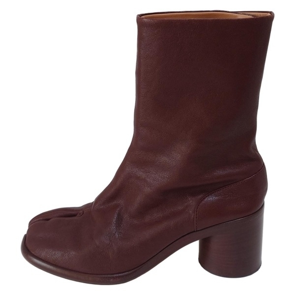 メゾンマルジェラ Maison Margiela ショートブーツ 36 S39WU0202 タビブーツ レザー ダークブラウン レディース 靴_画像1