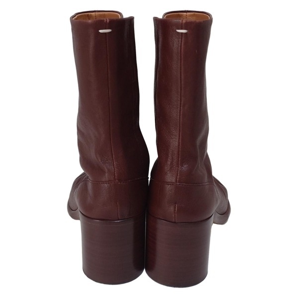 メゾンマルジェラ Maison Margiela ショートブーツ 36 S39WU0202 タビブーツ レザー ダークブラウン レディース 靴_画像3