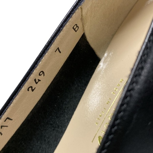 サルバトーレフェラガモ FERRAGAMO/SalvatoreFerragamo パンプス 7 B - レザー 黒 レディース 靴_画像6