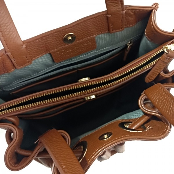 コールハーン COLE HAAN ハンドバッグ - レザー ダークブラウン 美品 バッグ_画像7