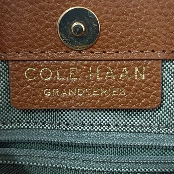 コールハーン COLE HAAN ハンドバッグ - レザー ダークブラウン 美品 バッグ_画像8