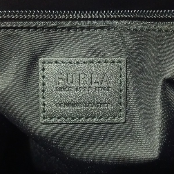 フルラ FURLA ショルダーバッグ - レザー ダークネイビー×黒 美品 バッグ_画像8