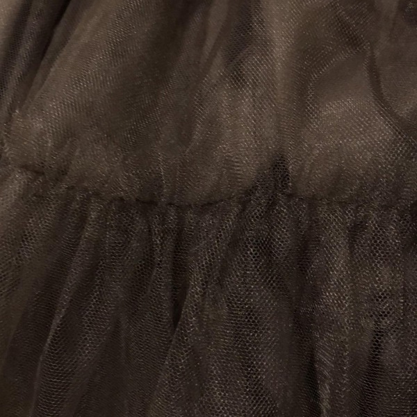 フォクシー FOXEY ロングスカート サイズ40 M 41823 - ダークブラウン レディース チュール ボトムス