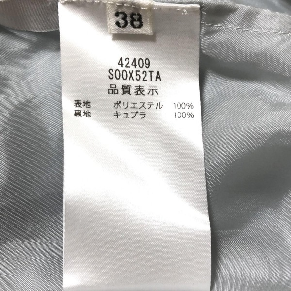 フォクシー FOXEY サイズ38 M 42409 - ライトブルー レディース ボウタイ/長袖/ひざ丈/シースルー ワンピース