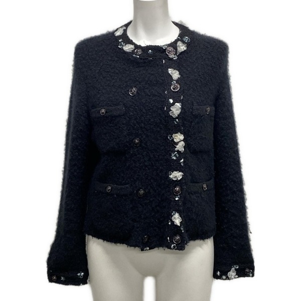 シャネル CHANEL サイズ36 S P73488 - カシミヤ、シルク 黒 レディース ジャケット_画像1