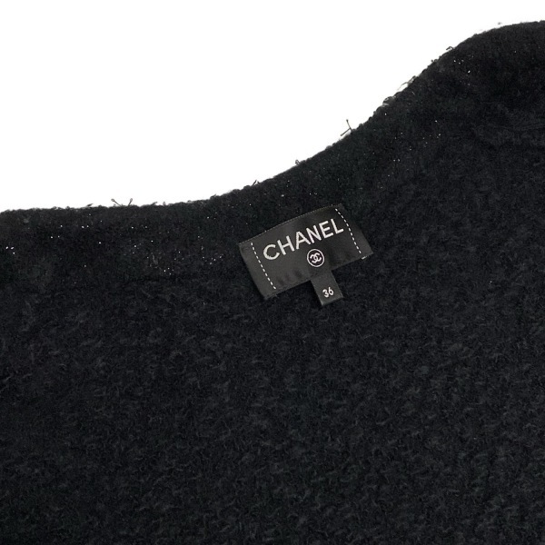 シャネル CHANEL サイズ36 S P73488 - カシミヤ、シルク 黒 レディース ジャケット_画像8