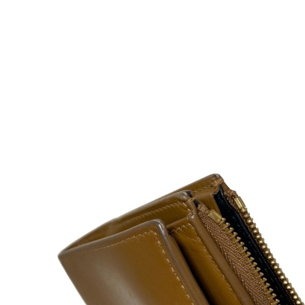 ジルサンダー JILSANDER 2つ折り財布/ミニ/コンパクト J07UI0016 Giro ミニフレンチウォレット レザー ブラウン 財布_画像7