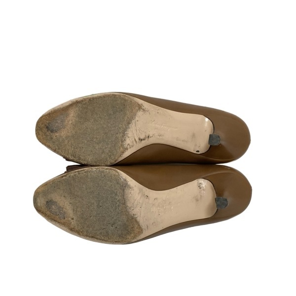 サルバトーレフェラガモ FERRAGAMO/SalvatoreFerragamo パンプス 7 D - レザー ブラウン×ダークブラウン レディース リボン/ヴァラ 靴_画像4