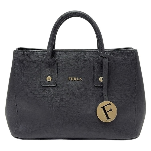 フルラ FURLA トートバッグ G6846 リンダ ミニ レザー 黒 バッグ_画像1
