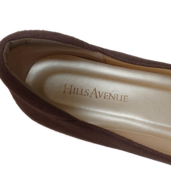 ヒルズ アベニュー Hills Avenue 自由が丘 パンプス 24 - レザー ダークブラウン×グレーベージュ レディース 靴_画像5