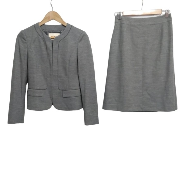  paul (pole) Stuart PaulStuart юбка костюм - серый × темно-серый женский прекрасный товар женский костюм 
