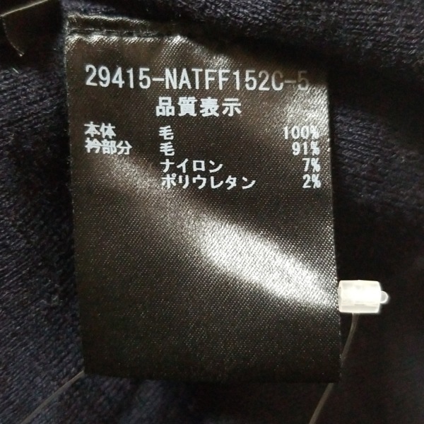 フォクシーニューヨーク FOXEY NEW YORK 長袖セーター/ニット サイズ38 M - ネイビー レディース タートルネック 美品 トップス_画像4