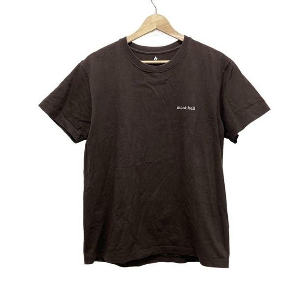 モンベル mont-bell 半袖Tシャツ - ダークブラウン メンズ クルーネック トップス_画像1