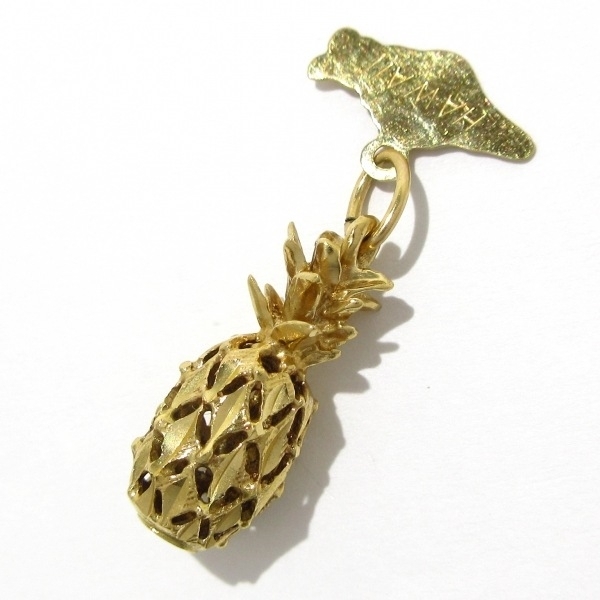 ノーブランド Unbranded ペンダントトップ K14YG 総重量2.0g/パイナップル アクセサリー（他）_画像1