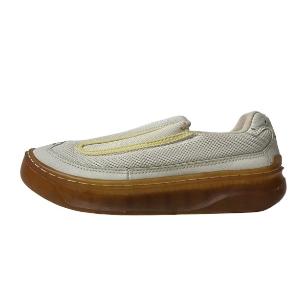 イッセイミヤケ ISSEYMIYAKE スリッポン S - 白×アイボリー レディース メッシュ 美品 靴_画像1