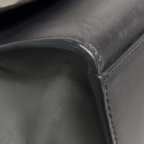 セリーヌ CELINE ハンドバッグ トラペーズミディアム レザー グレーベージュ×黒××グレー バッグ_画像6