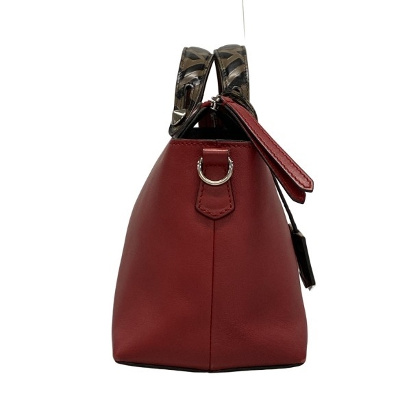 フェンディ FENDI ハンドバッグ 8BL124 バイザウェイ レザー レッド×ブラウン×黒 バッグ_画像2