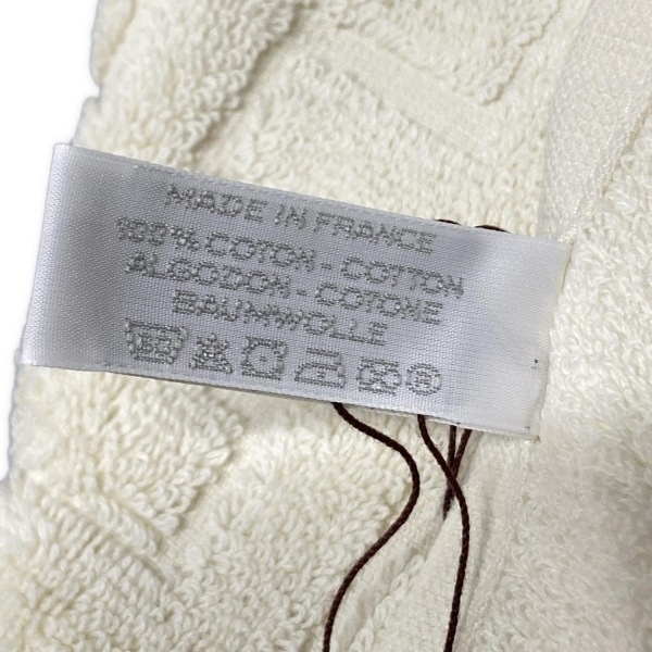 エルメス HERMES - コットン アイボリー フェイスタオル 美品 小物_画像4
