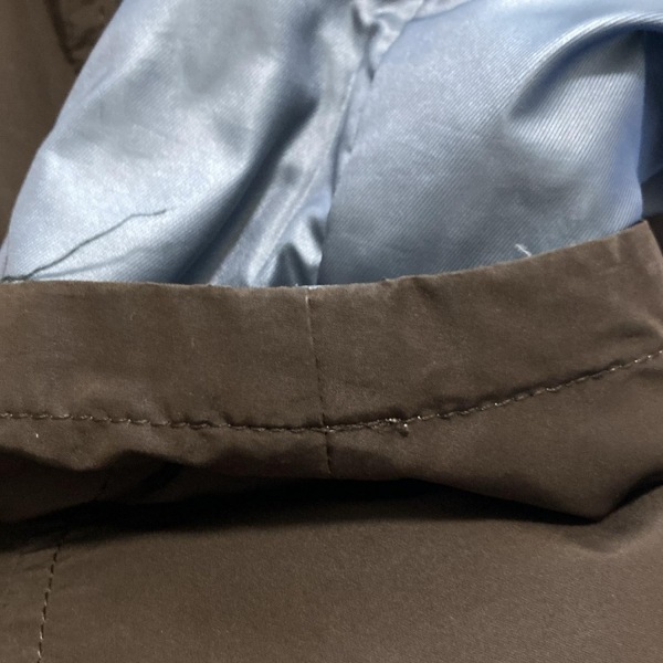 paul (pole) Stuart PaulStuart пуховик размер 8 M - голубой × темно-коричневый женский длинный рукав / двусторонний / зима жакет